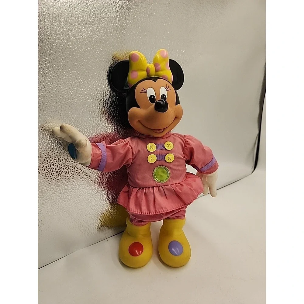 Vintage Minnie Mouse Musical Notes Doll Toy Disney 1990 Mattel 13.5